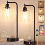 Industrial Touch Table Lamps for Bedrooms Set of 2 - 3-Way Dimmable Nightstand L... - Image 2