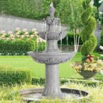 Italian Outdoor Water Fountains Garden Decor - 48.4''H Fountains and Waterfalls ... - Image 2