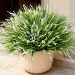 Ivydale 20PCS Artificial Plants Fake Flowers Monkey Grass for Outdoors,UV Resist... - Image 2