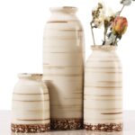 Joeabor Ceramic Vase Set of 3 - Handcrafted Ceramic Vases for Home Decor & Shelf... - Image 2