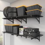 Jusgym 4 Pack Heavy Duty Garage Wall Shelving Set (2x3ft), Wall Mounted Garage S... - Image 2