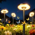 KOOPER 3X Larger & Taller Solar Pathway Lights Outdoor, 6 Pack Metal Solar Power... - Image 2