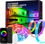 KSIPZE Outdoor led Strip Lights Waterproof IP68, RGB Outdoor led Lights with But... - Image 2