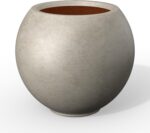 Kante Round Concrete Flower Pot, 11 Inch Dia (7.9" Opening) Sphere Shape Design ... - Image 2