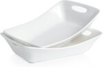 Kanwone Large Serving Bowls with Handles, White Serving Dishes For Entertaining,... - Image 2