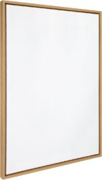 Kate and Laurel Sylvie Blank Framed Canvas Wall Art, 28x38 Natural, Modern Empty... - Image 2