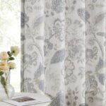 Kayne Studio Backtab Rod Pocket Jacobean Floral Semi Sheer Curtains Boho Botanic... - Image 2