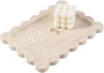 Koville Scalloped Marble Tray, 11"x8" Natural Marble Vanity Tray for Countertop ... - Image 2