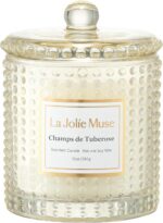 LA JOLIE MUSE Champs de Tuberose Scented Candle - Ylang, Tuberose, Orange Blosso... - Image 2