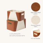 LA JOLIE MUSE Storage Baskets for Organizing, 2 Pack, Storage Cube Boxes Luxury ... - Image 2