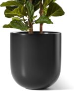 LE TAUCI 12 Inch Pots for Plants, Ceramic Large Planters for Home Garden Patio O... - Image 2