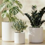 LE TAUCI Ceramic Pots for Plants, 10/8/6 Inch Indoor Planters with Draiange Hole... - Image 2