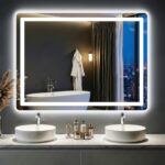 LED Bathroom Mirror with Lights - Anti-Fog, Dimmable, Backlit+Frontlit, 3 Color ... - Image 2