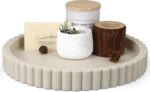 LIN CHUAN Decorative Coffee Table Tray, 11" Round Resin Coffee Table Centerpiece... - Image 2