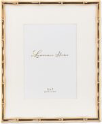 Lawrence Frames Bamboo Design Metal Frame, 8x10, Matted 5x7, Gold - Image 2