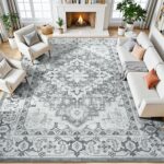 Lessymo 8 x 10 Area Rugs for Living Room- Machine Washable Area Rugs Boho Faux W... - Image 2