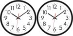 Lumuasky 2 Pack Black Wall Clock,12 Inch Silent Non Ticking Quartz Battery Opera... - Image 2