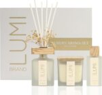 Luxury Aroma Gift Set | Peony Garden - Reed Diffuser (200ml), Wood Wick Soy Cand... - Image 2
