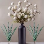 Luxury Faux Flower Arrangements - High-End Artificial Flowers in Vase - Realisti... - Image 2