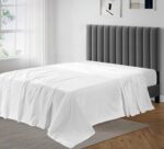Luxury King Size Flat Sheet -100 Percent Egyptian Cotton, Beutifull White Plain ... - Image 2