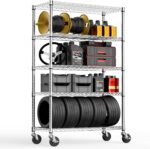 M MZG 5-Shelf Storage Shelves,Wire Shelving Heavy Duty Metal Storage Shelving Un... - Image 2