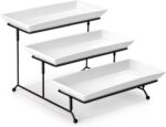 MALACASA 3 Tier Serving Trays for Party, Porcelain Serving Platters and Trays, 1... - Image 2