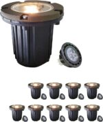 MALORY Brass Top Cover Landscape Well Lights, ((φ126 mm)) 12V Low Voltage Outdoo... - Image 2