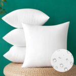 MIULEE Pack of 4 18x18 Inch Outdoor Pillow Inserts Waterproof Decorative Throw P... - Image 2