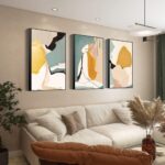 MPLONG Wall Art, Frame Canvas Wall Art Set, Striking Modern Minimalism, Abstract... - Image 2