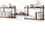MXCSE Wall Shelves, Wall Mounted Bookshelves, DIY Floating Shelves for Wall, Woo... - Image 2