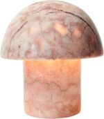 Marble Mushroom Table Lamp - Small Rechargeable USB-C Cordless Touch-Dimmable Ni... - Image 2