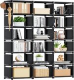 Mavivegue Bookcase, 18-Cube Extra Large Book Shelf, DIY Cube Storage Organizer f... - Image 2