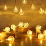 Merdeco Plug in 10ft 20 LED Globe String Lights Indoor Outdoor Decorative Fairy ... - Image 2