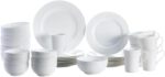 Mikasa Delray 40-Piece Bone China Dinnerware Set, White Round Dishes for 8 - Din... - Image 2