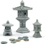 Miniature Fairy Garden Decoration Set,3 Japanese Lantern,10 Stepping Stone Mini ... - Image 2