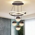 Modern LED Chandeliers, Dimmable 3-Color Kitchen Island Pendant Light for Dining... - Image 2