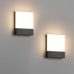 Modern Outdoor Led Wall Light, 24W 3000K Wall Porch & Patio Light,Exterior Hardw... - Image 2