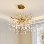 Modern Tree Branch Crystal Chandelier Luxury Gold Crystal Pendant Lighting 18" C... - Image 2
