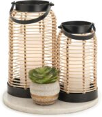 Natural Rattan Boho Lanterns - Handcrafted Chic Decor to Enhance Your Home - Mod... - Image 2