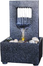 Nature's Mark Raining Spout LED Relaxation Water Fountain with Authentic River R... - Image 2