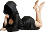 New Mysterious Robe Statue, Bookshelf Decoration Resin Statue Elegant Queen Char... - Image 2
