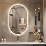 Niccy Oval LED Bathroom Vanity Mirror, 32x20inch Frameless Backlit Mirror with L... - Image 2