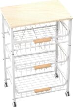 NiuYichee 4-Layer Fruit Basket Kitchen Food Storage Organizer and Storage Rack, ... - Image 2