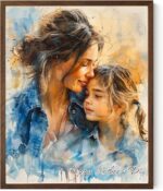Noni Personalized Family Portrait Wall Art, Custom Watercolor Portrait From Phot... - Image 2