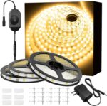 Onforu Warm White LED Strip Lights, 49.2ft 3000K Warm White Dimmable Strip Light... - Image 2