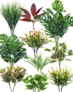Ouddy Decor 18 Pcs Artificial Plants Outdoor, Fake Boxwood Plants UV Resistant A... - Image 2