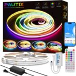 PAUTIX RGB Smart IC COB LED Strip Light Addressable 32.8ft/10m,UL-Listed 24V Col... - Image 2