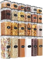 PRAKI Airtight Food Storage Containers Set with Lids - 24 PCS, BPA Free Kitchen ... - Image 2