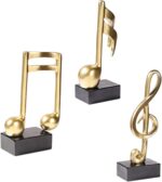 PXRJE 3pcs-Music Note Statue,Music Note Decor Musical Sculpture Statue Music Not... - Image 2