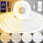 Pandery COB LED Strip Light,CCT Dimmable Strips Light,2700K-6500K,9.84ft/3m,8mm ... - Image 2